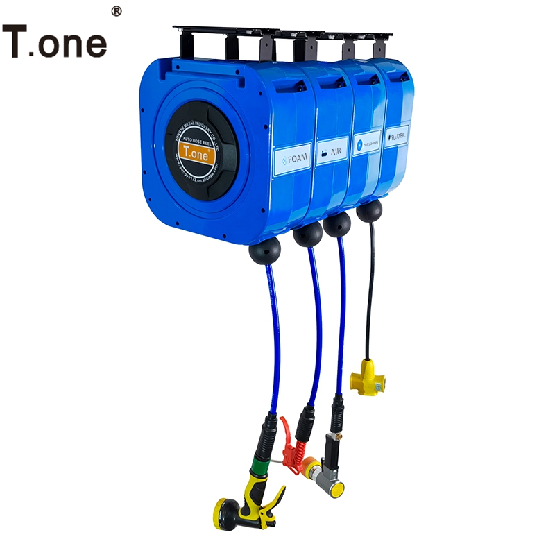 Electric Reel - อุปกรณ์ล้างรถแบบผสมผสาน ระบบขัดเงาด้วยน้ำ พร้อมกล่องเก็บสายยางและสายยางล้างรถ