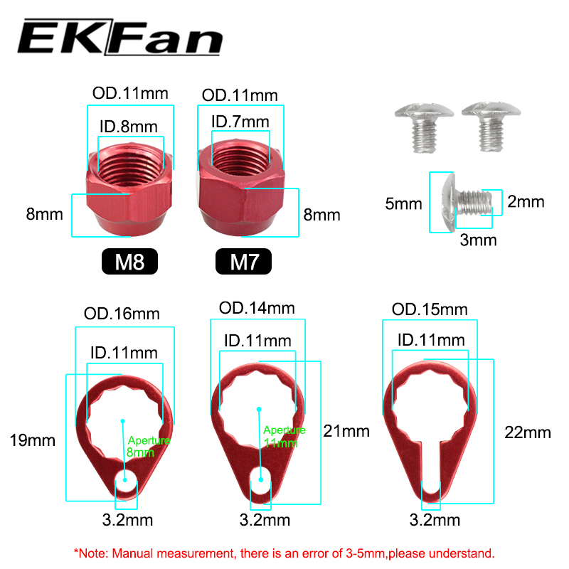 EKFan M7 M8 โลหะผสมถั่วแผ่นล็อ - Reel Drag Knob บทวิจารณ์และราคา